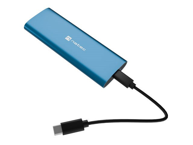 Външен корпус за SSD NATEC RHINO M.2 NVME LITE, USB-C 3.2 GEN 2, цвят Horizon Blue