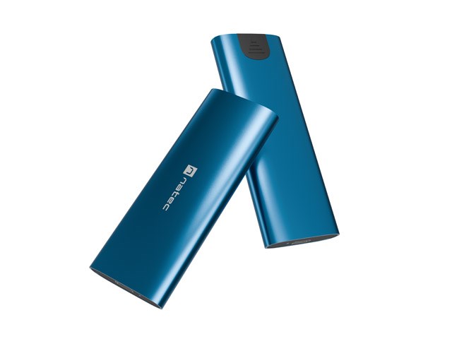Външен корпус за SSD NATEC RHINO M.2 NVME LITE, USB-C 3.2 GEN 2, цвят Horizon Blue