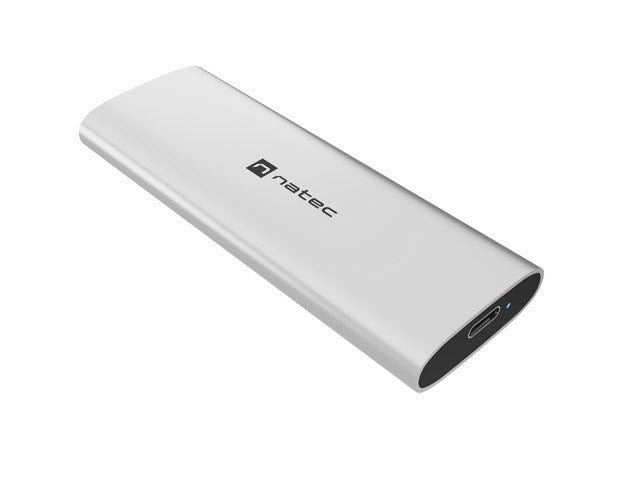 Външен корпус за SSD NATEC RHINO M.2 NVME LITE, USB-C 3.2 GEN 2, Arctic Silver