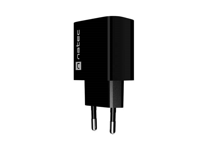 ЗАРЯДНО УСТРОЙСТВО NATEC RIBERA 1X USB-A 18W ЧЕРНО