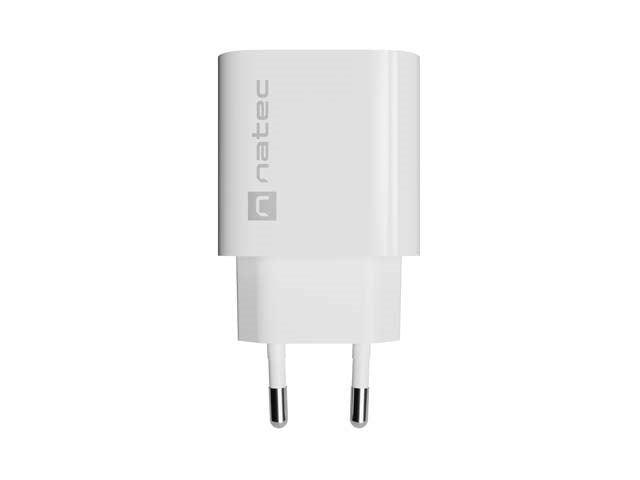 ЗАРЯДНО ЗА СТЕН NATEC RIBERA 1X USB-C 20W БЯЛО