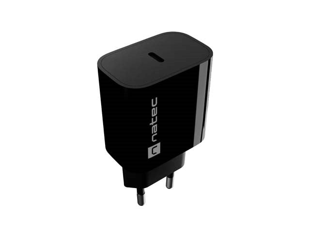 ЗАРЯДНО УСТРОЙСТВО NATEC RIBERA 1X USB-C 20W ЧЕРНО