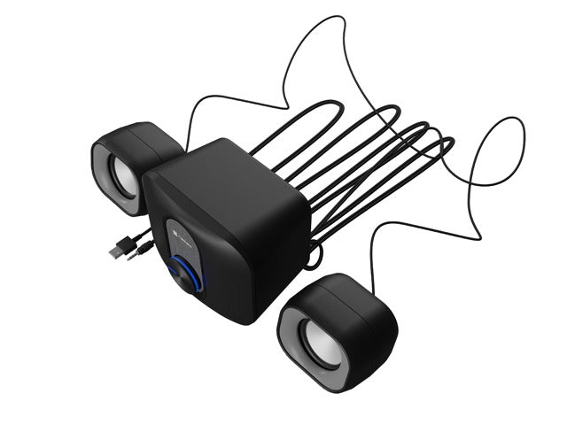 Natec високоговорители Pug 11w rms 2.1, черни