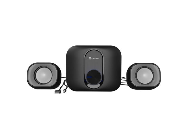 Natec високоговорители Pug 11w rms 2.1, черни