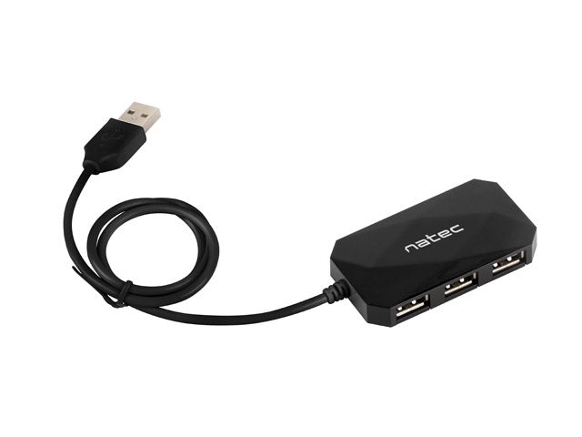Natec HUB Locust USB 2.0 4-портов черен
