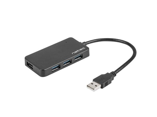 Natec HUB Moth USB 3.0 4-портов черен