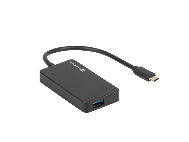 Natec usb 3.0 хъб копринена буба 4-порта черен usb-c
