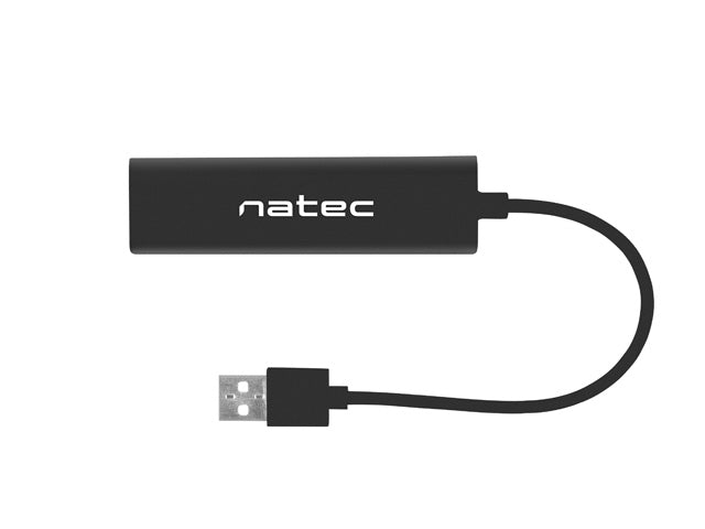 Natec usb 2.0 хъб dragonfly 3x порт usb 2.0 usb+rj45