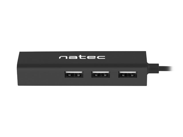 Natec usb 2.0 хъб dragonfly 3x порт usb 2.0 usb+rj45