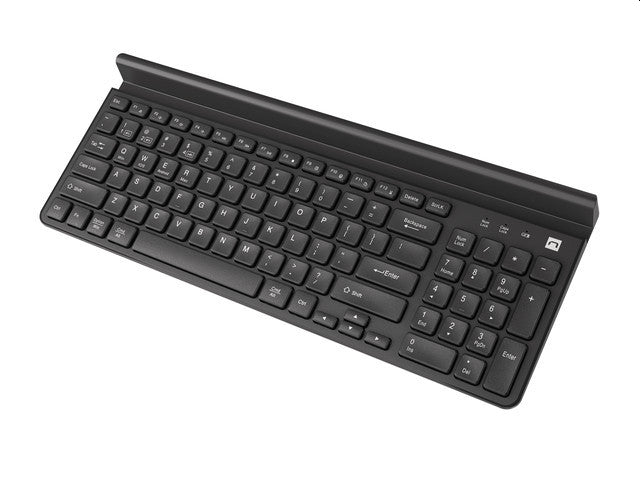 Natec Keyboard Felimare US Layout Wireless Bluetooth + 2.4 GHz Slim Pnone/Tablet Holder, Черен