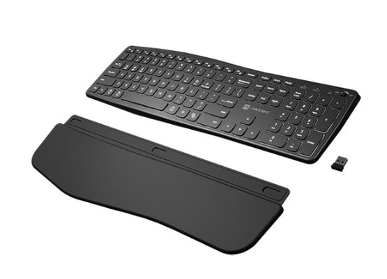 Natec безжична bluetooth клавиатура PORIFERA x-scissors, подсветка ергономична us layout