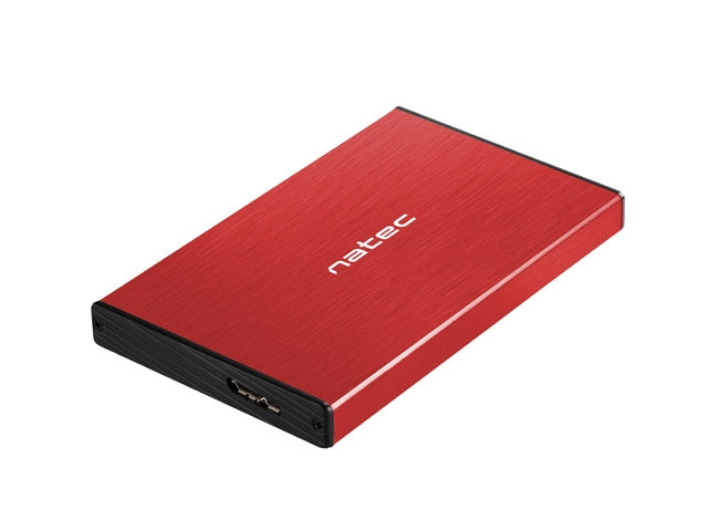 Външен HDD/SSD корпус Natec Rhino Go SATA 2.5" USB 3.0 Червен