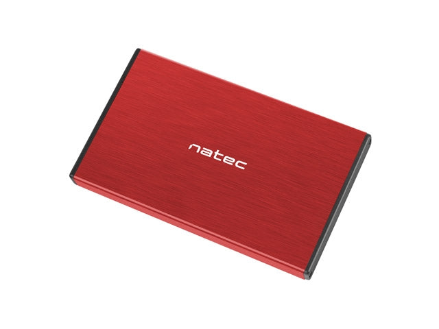 Външен HDD/SSD корпус Natec Rhino Go SATA 2.5" USB 3.0 Червен