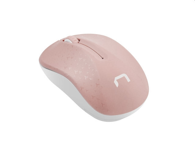Мишка Natec Toucan Wireless 1600 DPI оптична розово-бяла