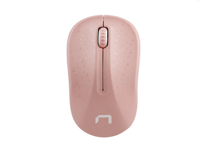 Мишка Natec Toucan Wireless 1600 DPI оптична розово-бяла