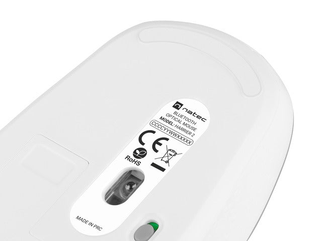Natec Mouse Harrier 2, 1600 DPI Bluetooth 5.1 бяло-сив
