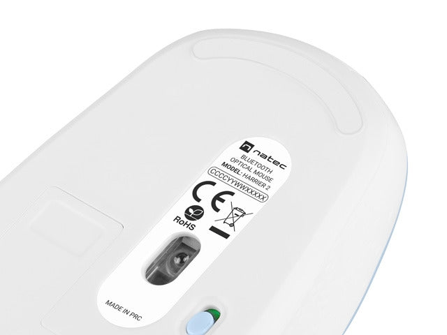 Natec Mouse Harrier 2, 1600 DPI Bluetooth 5.1 бяло-синьо
