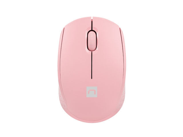 Мишка Natec Stork безжична 1600DPI оптична, розова