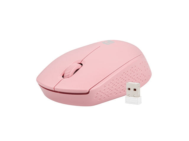 Мишка Natec Stork безжична 1600DPI оптична, розова