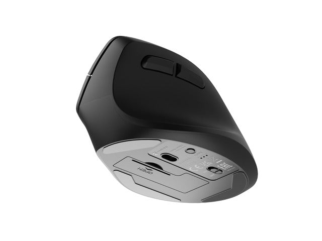 Вертикална мишка Natec Crake 2 BLUETOOTH 5.2 + 2.4GHZ ЧЕРНА 2400dpi, дясна ръка, черна