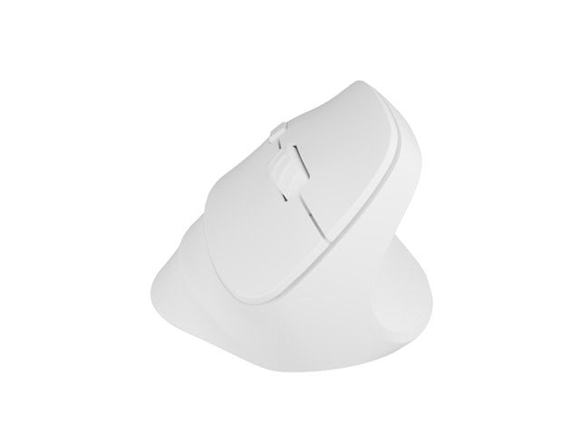 Вертикална мишка Natec Crake 2 Wireless, 2400DPI Bluetooth 5.2 + 2.4 GHz Бяла
