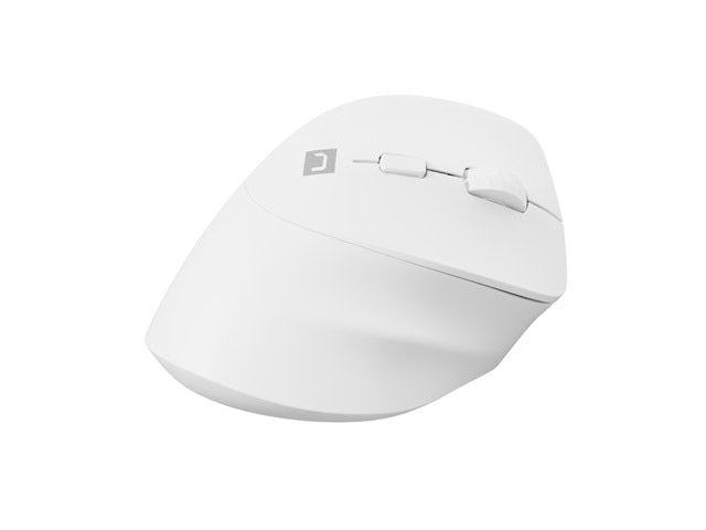 Вертикална мишка Natec Crake 2 Wireless, 2400DPI Bluetooth 5.2 + 2.4 GHz Бяла