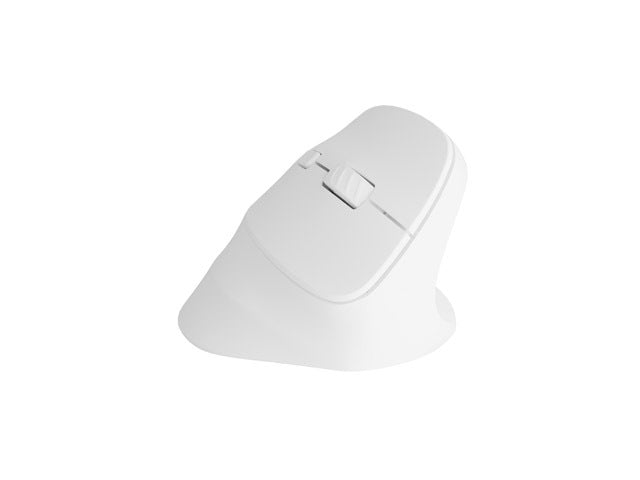 Вертикална мишка Natec Crake 2 Wireless, 2400DPI Bluetooth 5.2 + 2.4 GHz Бяла