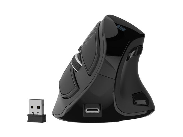 Безжична вертикална мишка Natec Euphonie Pro BT 5.0 4000DPI, безшумна, програмируема