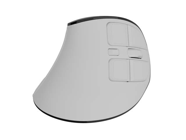 Безжична вертикална мишка Natec Euphonie PRO BT 5.0, 4000DPI, безшумна, програмируема, бяла