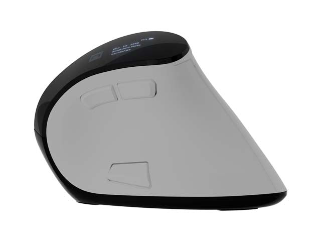 Безжична вертикална мишка Natec Euphonie PRO BT 5.0, 4000DPI, безшумна, програмируема, бяла