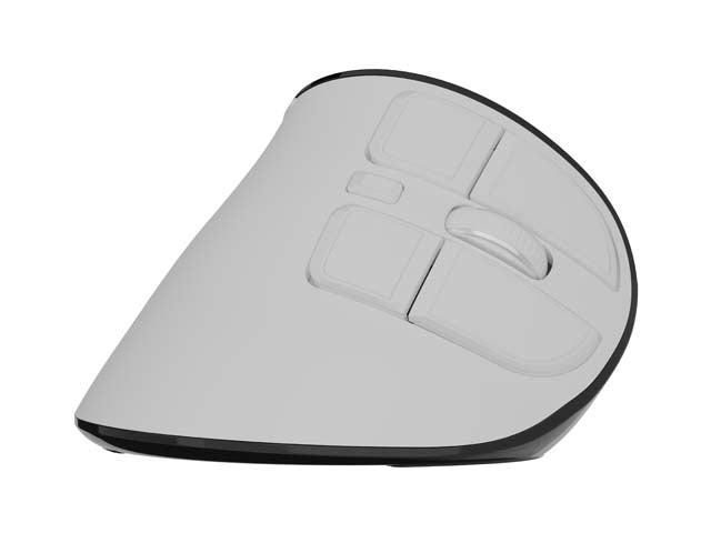 Безжична вертикална мишка Natec Euphonie PRO BT 5.0, 4000DPI, безшумна, програмируема, бяла