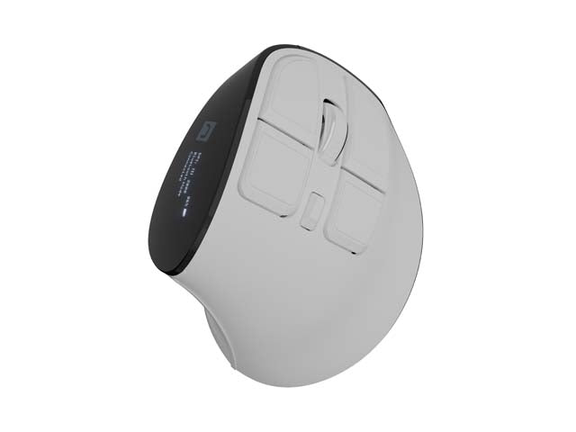 Безжична вертикална мишка Natec Euphonie PRO BT 5.0, 4000DPI, безшумна, програмируема, бяла