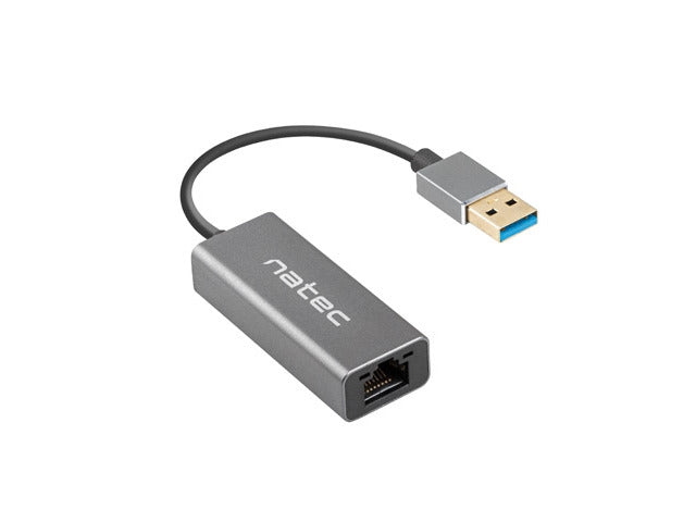 Natec Cricket USB към RJ45 Ethernet адаптер Мрежова карта Cricket USB 3.0, 1xRJ45 1GB, кабел