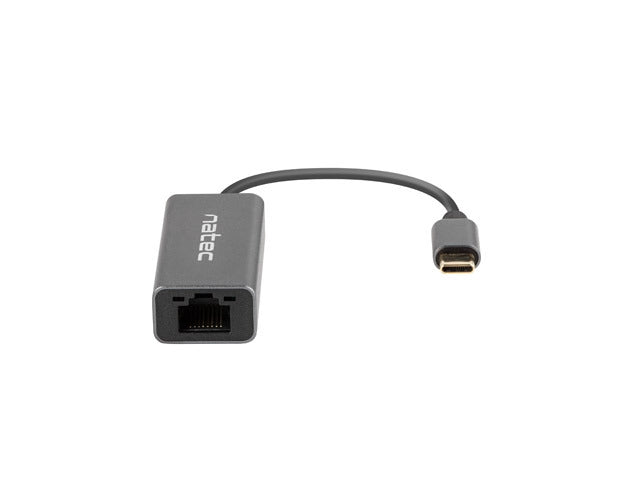 Natec Cricket USB към RJ45 Ethernet адаптер Мрежова карта Cricket USB-C 3.1, 1xRJ45 1GB, кабел