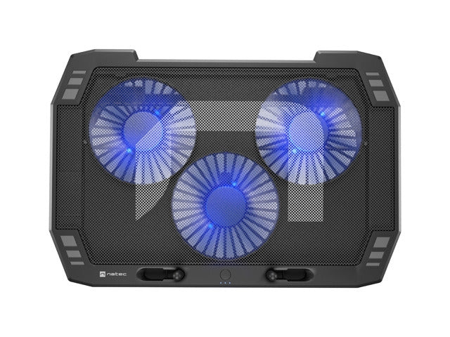 Охлаждаща подложка за лаптоп Natec Oriole 15.6-17.3" 3 вентилатора, LED светлина, 2 USB