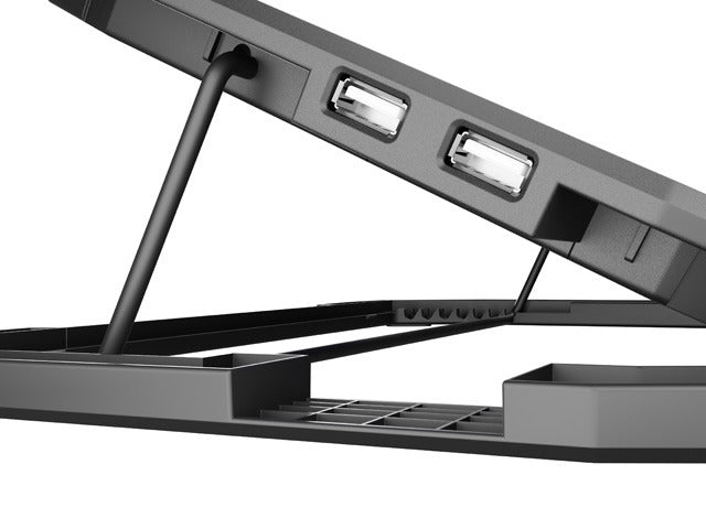 Охлаждаща подложка за лаптоп Natec Oriole 15.6-17.3" 3 вентилатора, LED светлина, 2 USB