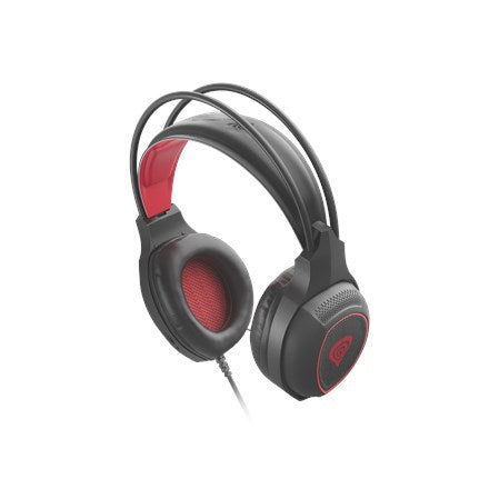 GENESIS Radon 300 Слушалки с кабелна лента за глава Gaming USB Type-A Черен, червен