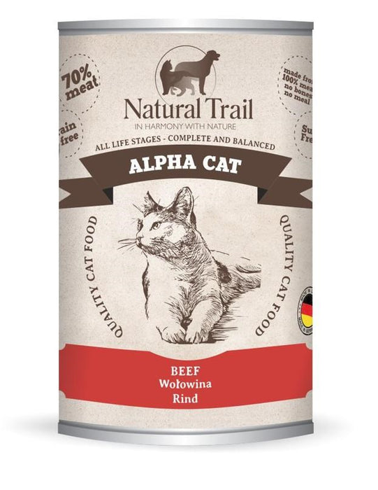 NATURAL TRAIL Alpha Cat Beef - мокра храна за котки - 400гр