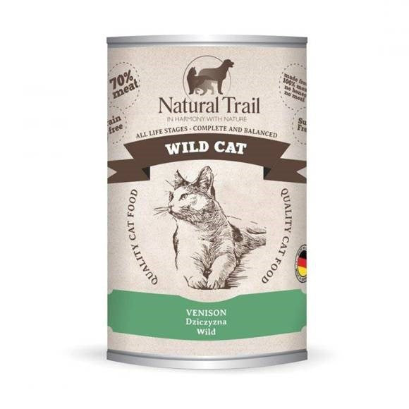 NATURAL TRAIL Wild Cat Venison - мокра котешка храна - 400гр
