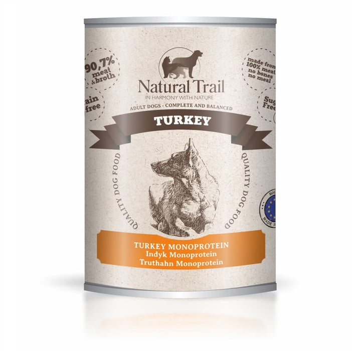 NATURAL TRAIL Mono Turkey - мокра храна за кучета - 800 г