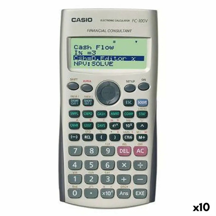 Научен Калкулатор Casio FC-100V Сив (10 броя)