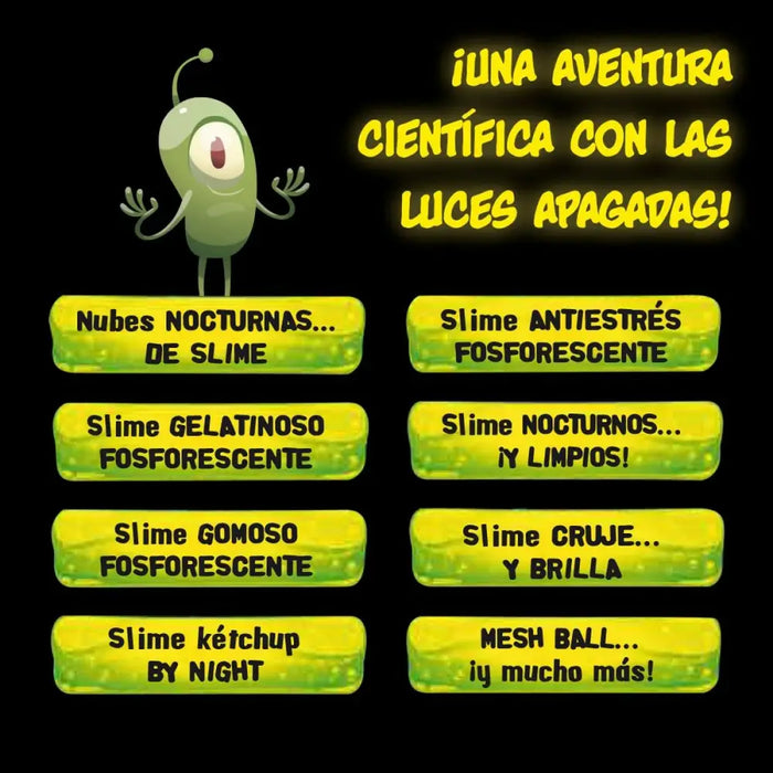 Научна Игра Lisciani Giochi Night Slime ES (6 броя)