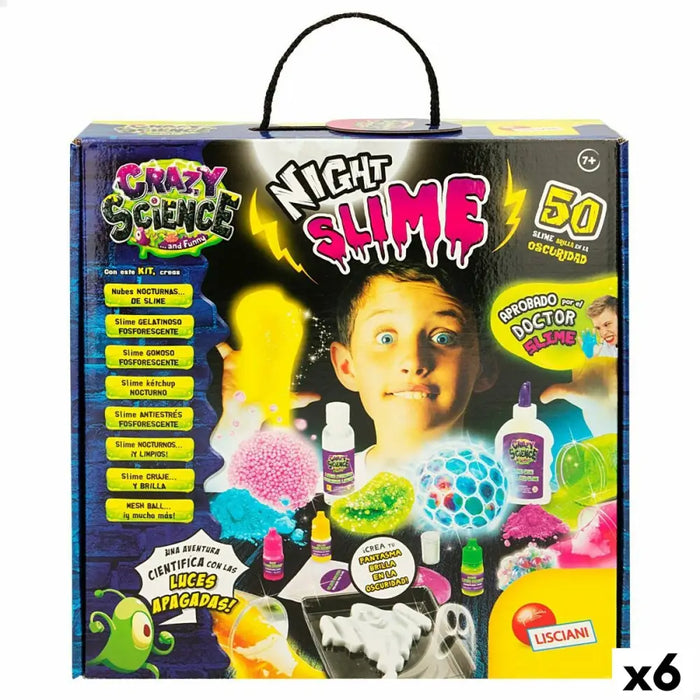 Научна Игра Lisciani Giochi Night Slime ES (6 броя)