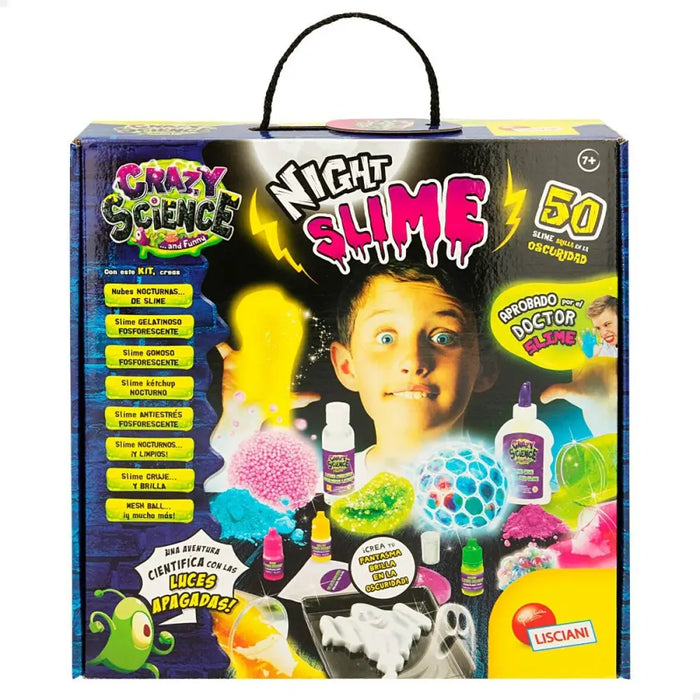 Научна Игра Lisciani Giochi Night Slime ES (6 броя)