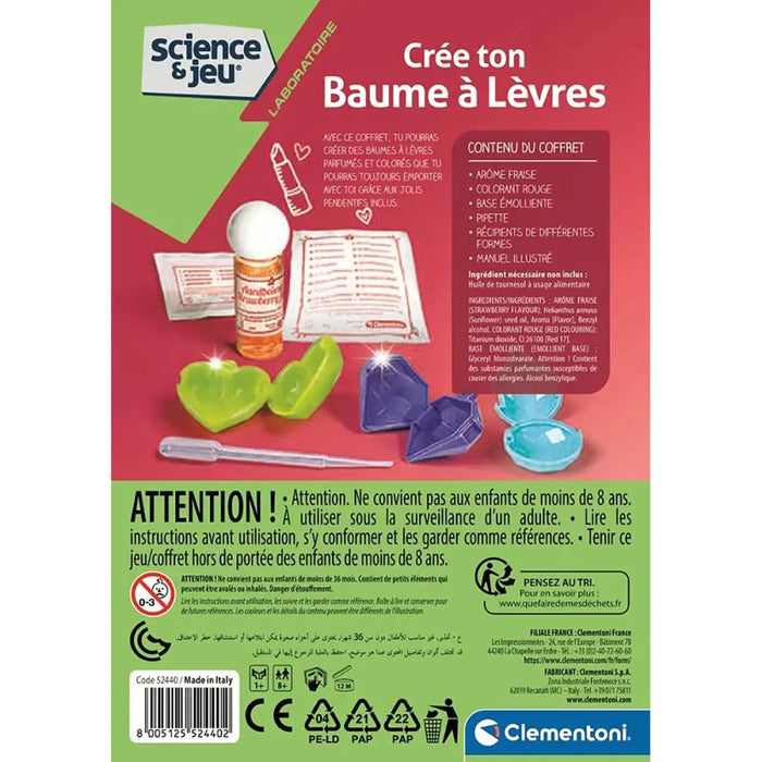 Научна Игра Clementoni Lip Balms Комплект за изработка