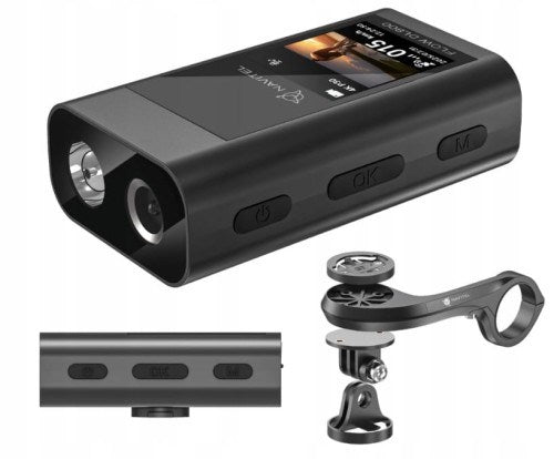 NAVITEL FLOW DL800 4K HDR GPS видеорегистратор за велосипеди, 430lm светлина за велосипеди