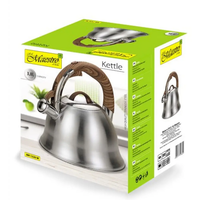 Неелектрическа кана Maestro MR-1320W Silver 3.0 L