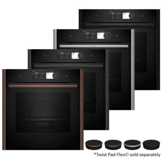 Парна фурна за вграждане NEFF B69VY7MY0, N 90, 71 л, Пиролиза, Slide&Hide, Flex Design