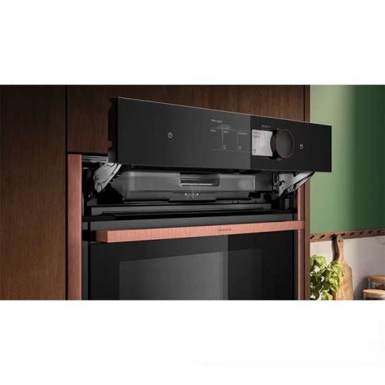 Парна фурна за вграждане NEFF B69VY7MY0, N 90, 71 л, Пиролиза, Slide&Hide, Flex Design