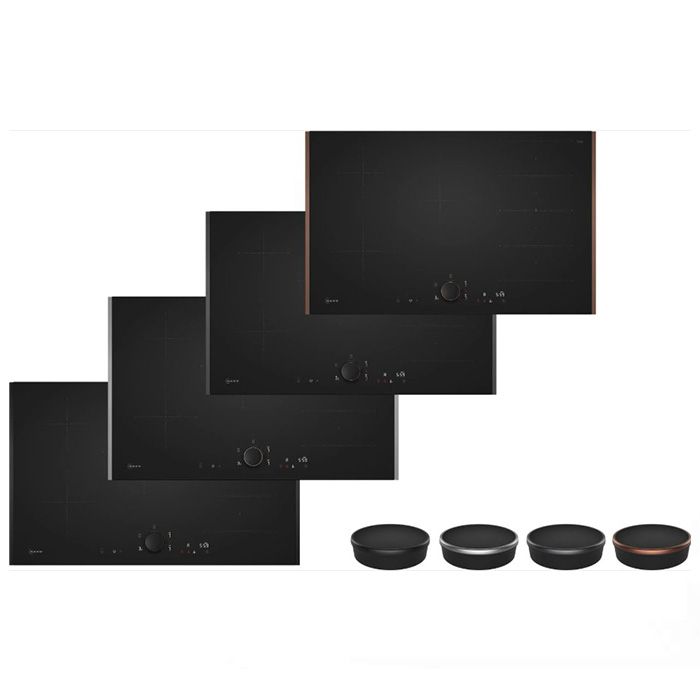 Плот за вграждане NEFF T68YYV4B0, Индукция 80 см, Матово черно, Flex Design